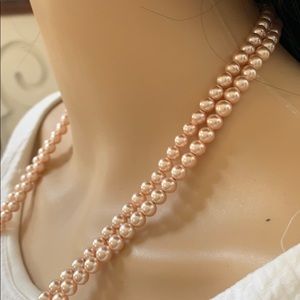 Jewelry - FINAL PRICE Real pearl necklace red peach color Jewelry - FINAL PRICE Real pearl necklace red peach color